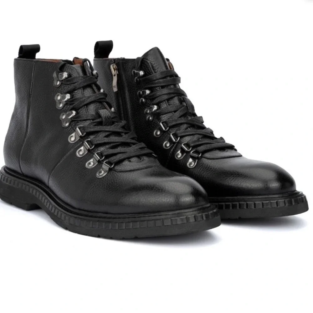 New Vintage Foundry Black Leather Chukka Boots Sz 8